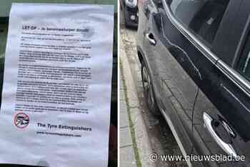 Actiegroep tegen SUV’s pompt verschillende banden van terreinwagens leeg op Antwerpse Zuid