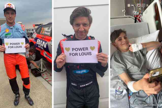 Louis (13) moet door ziekenhuisopname zijn favoriete rally missen, dus hebben zijn tweelingbroer en familie een plan: “Zelfs Tom Boonen en Koen Wauters doen mee”