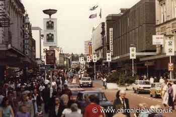 Then and Now: Northumberland Street, Newcastle, in 1980 - and a very different view today 