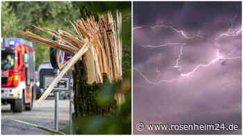 Mehr als 17.000 Blitze über dem Chiemgau – so heftig waren die wenigen Minuten des Unwetters