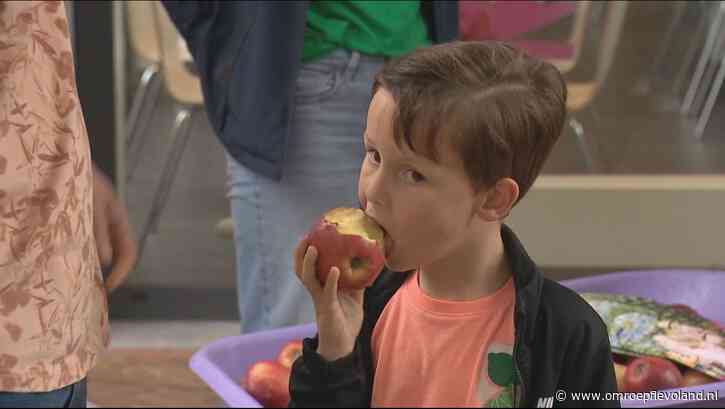 Dronten - LTO deelt appeltje voor de dorst uit in Dronten om de start van de zomer te vieren
