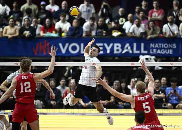 Canada’s men’s volleyball team stuns Brazil 3-0, advances to VNL quarterfinals