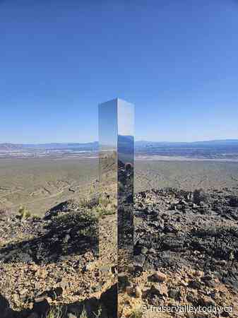 Shiny monolith removed from mountains outside Las Vegas. How it got there is still a mystery