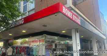Former Aklu Plaza in Market Place, Romford replaced with Home Store