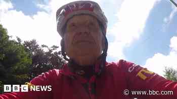 Man celebrates 90th birthday with charity bike ride
