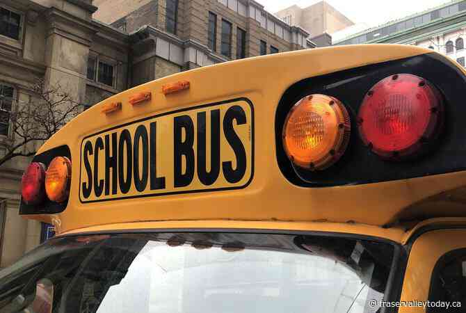 Pedestrian dies after bus carrying elementary school pupils crashes in B.C. Interior