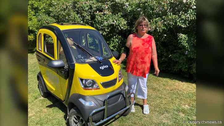 'It takes away my independence': Alberta woman speaks out against provincial law that prohibits use of her mobility scooter