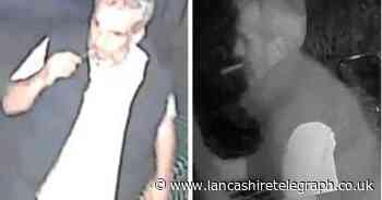 Man wanted over theft of bamboo fencing in Blackburn