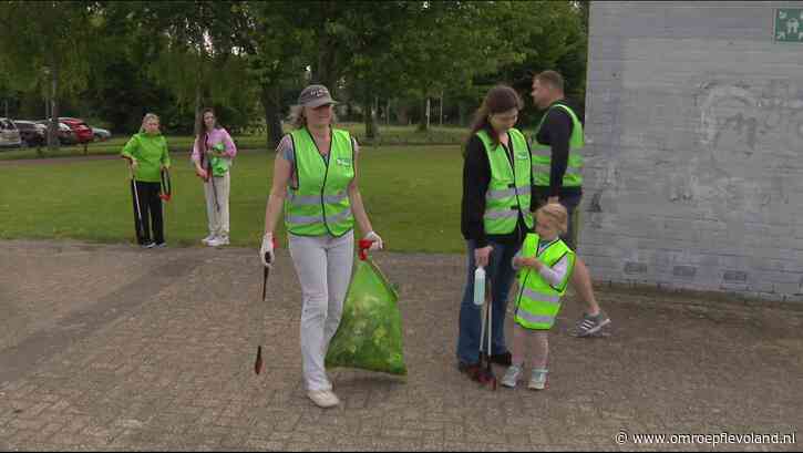 Lelystad - Honderden kilo's afval opgeraapt tijdens 24-uurs schoonmaakactie
