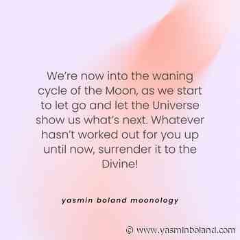 We’re now into the waning