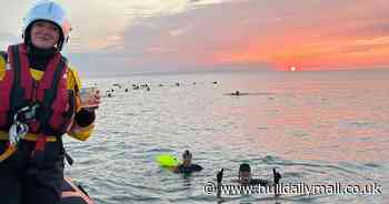 Hornsea swimmers kept safe as they take part in annual Summer Solstice dip