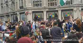 Arrests made after Youth Demand block Oxford Circus road