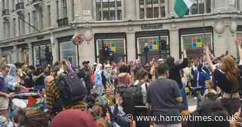 Arrests made after Youth Demand block Oxford Circus road