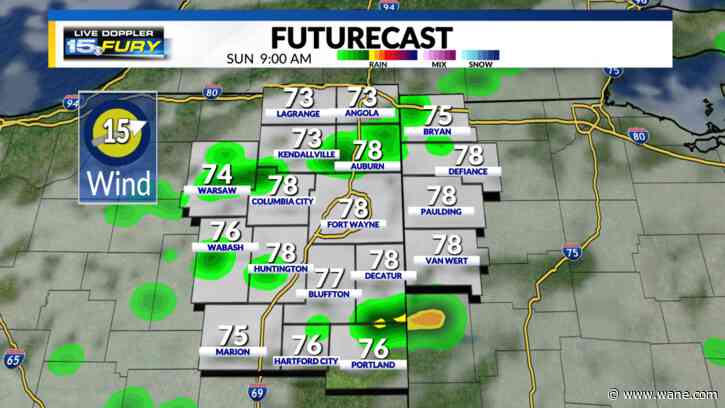 Cool, humid start on a cloudy morning