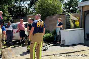 Diepvriezer vat vuur in Lummen: “Ik ben meteen beginnen blussen met de tuinslang”