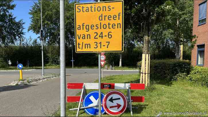 Lelystad - Stationsdreef krijgt make-over: nieuw asfalt en meer groen