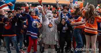 Sporting sequins and silver, Mama Stanley is an Edmonton celebrity for playoffs