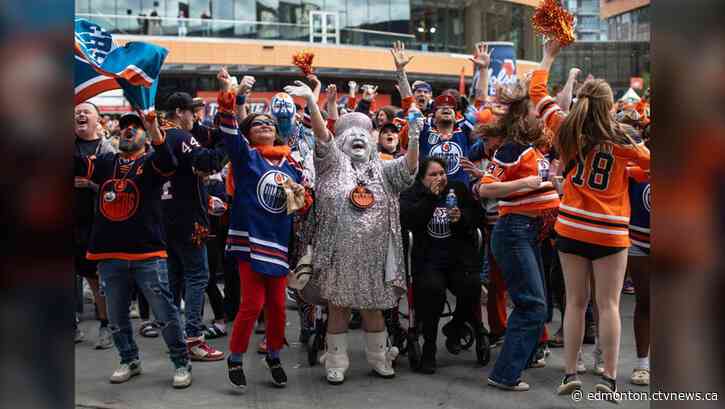 Sporting sequins and silver, Mama Stanley becomes an Edmonton celebrity for playoffs