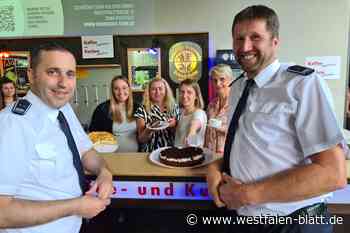 Besucher sind Feuer und Flamme