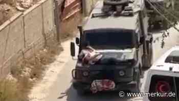 Israelische Soldaten binden verletzten Palästinenser auf Motorhaube – Israels Armee kündigt Untersuchung an