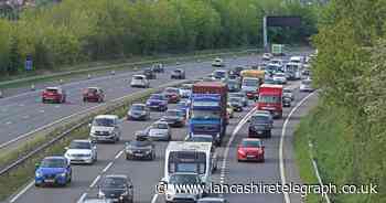 M6 traffic at standstill after crash near Preston