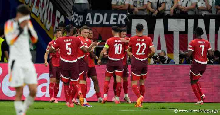 Zwitserland komt brutaal op voorsprong kort na afgekeurd doelpunt Duitsland