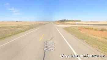 Two-vehicle crash shuts down Sask. highway