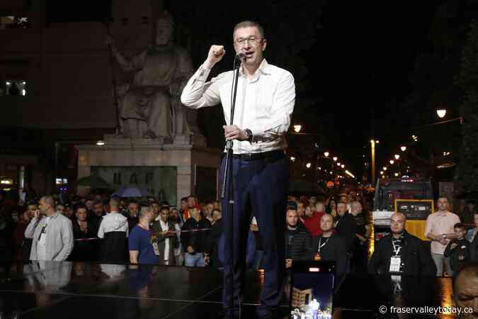 North Macedonia’s parliament approves a new center-right government after May’s election