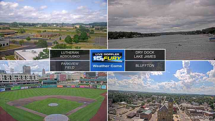 Decreasing clouds and less humid this evening