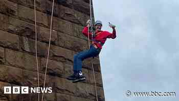 Man with cerebral palsy abseils off Forth Bridge