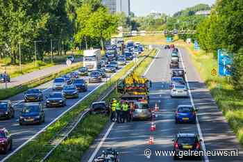 Ongeval A325 zorgt voor veel file