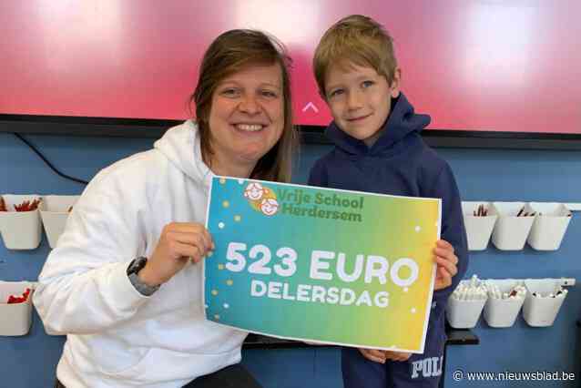 Basisschool zamelt 3700 euro in met Delersdag: “Geld wordt verdeeld over zeven goede doelen”
