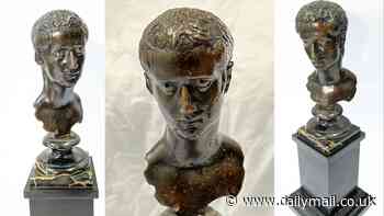 Incredible bronze bust depicting sexually-depraved Roman Emperor Caligula that was excavated near Mount Vesuvius is found after nearly 200 years