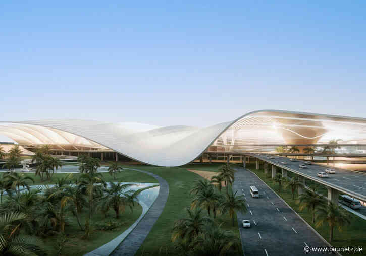 Weißes Raumschiff in Dubai
 - Coop Himmelb(l)au planen Flughafen