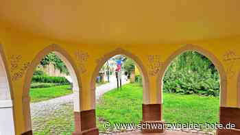 Bei Polizei angezeigt: Neue Schmiererei am sanierten Pavillon in Calw