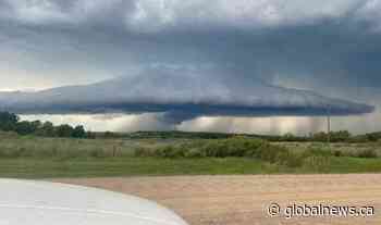 In Photos: Funnel clouds and stormy skies seen across Saskatchewan