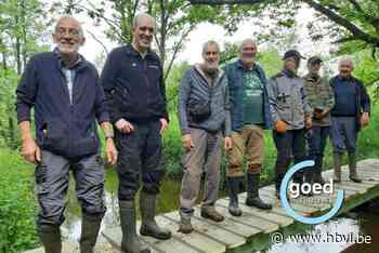 Nieuwe wandelbrug over de Abeek in Ellikom