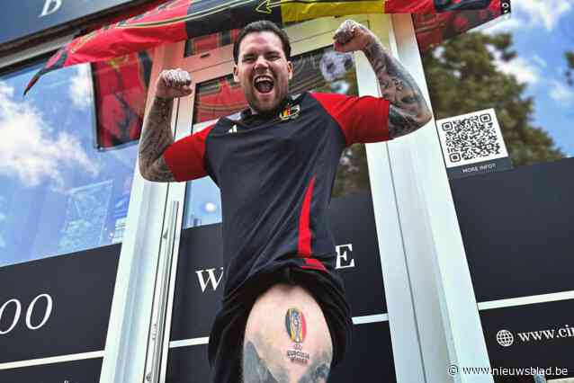 Cirio voorspelt Europese winst voor Rode Duivels met tattoo op been: “En wie er ook eentje laat zetten, krijgt misschien 5.000 euro”