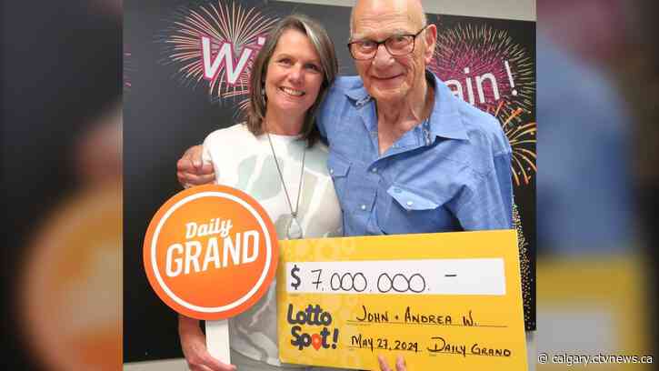 Calgary couple wins $7M on Daily Grand ticket
