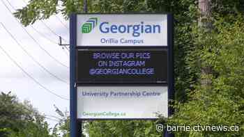 Emergency services training drill at Orillia campus