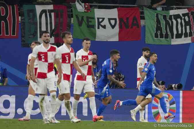 Zaccagni scores in injury time for Italy to advance at Euro 2024 with draw against Croatia