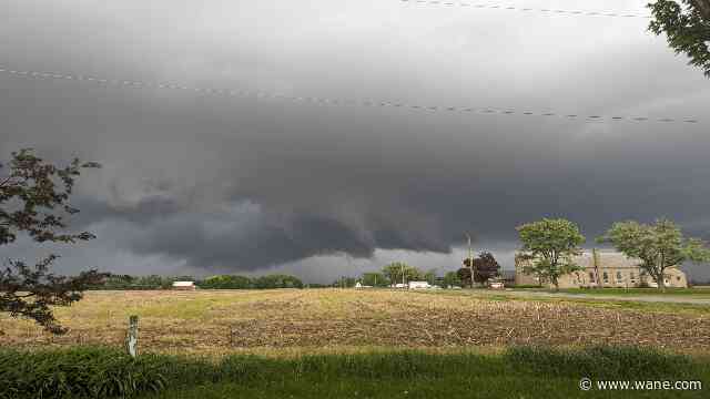 A chance for two rounds of severe storms Tuesday