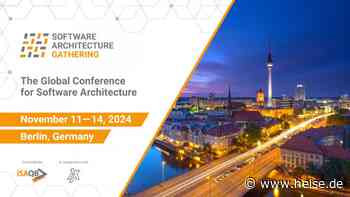 heise-Angebot: Software Architecture Gathering 2024 in Berlin: Das Programm steht