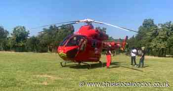 A13, Alfreds Way Barking crash sees air ambulance flown in