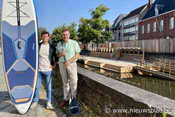 Coupure weer omgevormd tot zwemzone: “Hopelijk volgend jaar ook zwemmen in Damse Vaart”