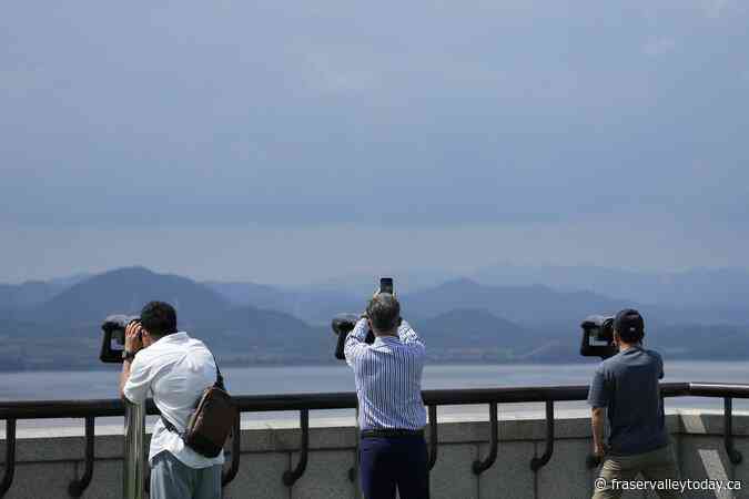 South Korea says North Korea is again flying balloons toward the South, probably carrying trash
