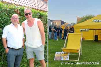 N-VA Lint stelt zijn lijst met lijstduwer Antony Van der Wee voor tijdens eigen versie van ‘De Stoel’