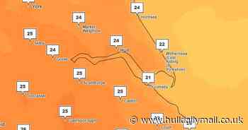 When the weather will get cooler again as temperatures hit mid-20s in Hull and East Yorkshire