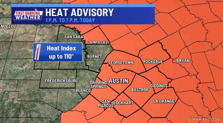 Heat Advisory until 7 p.m.