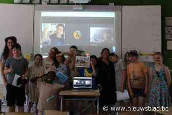 Leerlingen Giblo winnen videocall met Dieter Coppens
